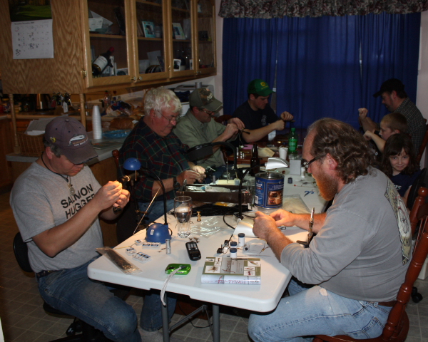 Wide age group brought together by tying!